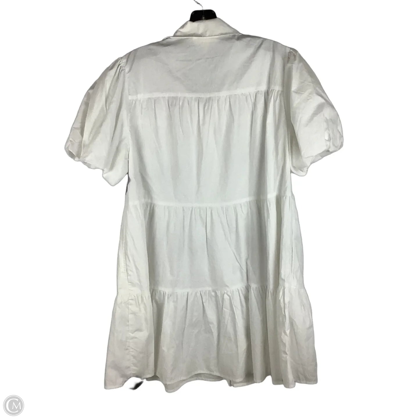 Dress Casual Short By Peach Love Cream California In Brown & White, Size: L