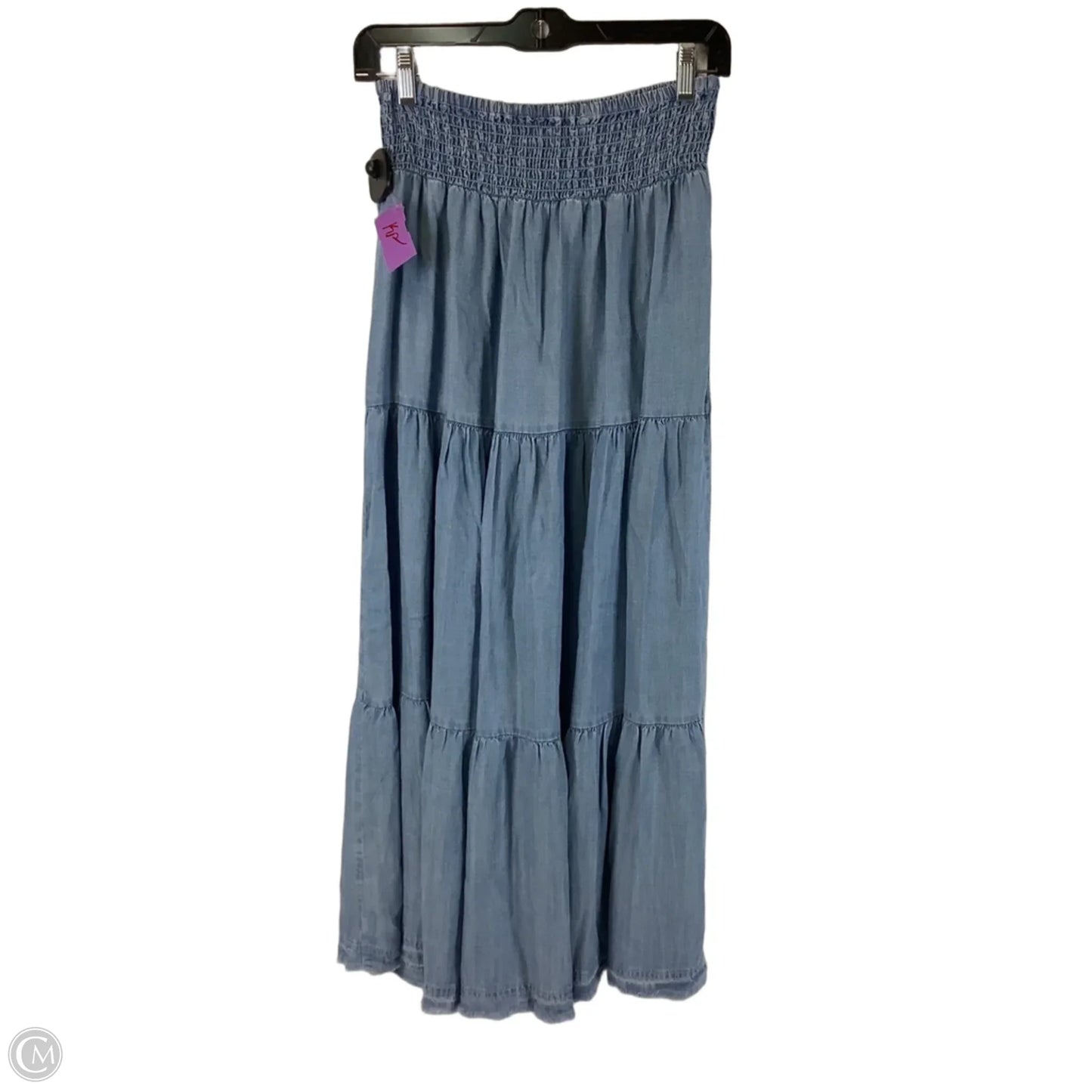 Skirt Maxi By Velvet Heart In Blue Denim, Size: S