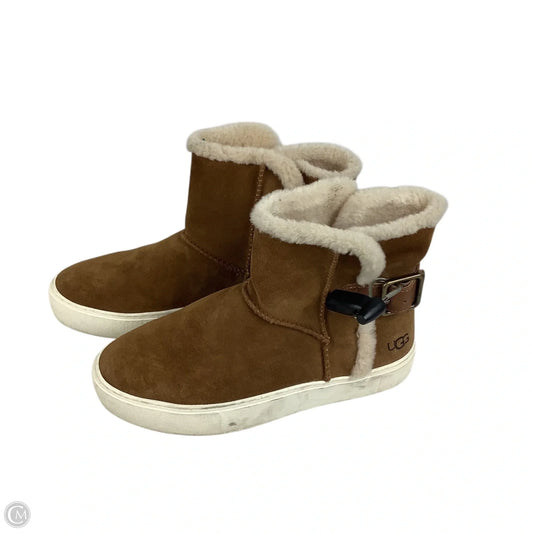 Boots Designer By Ugg In Brown, Size: 7