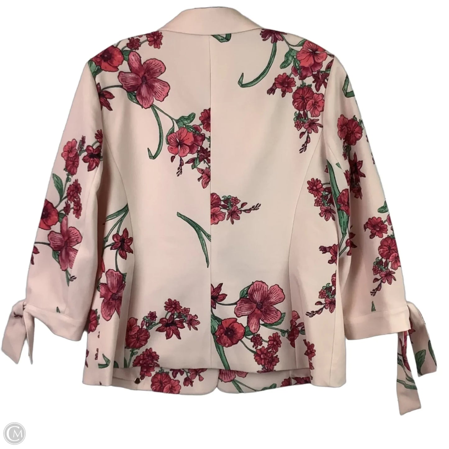 Blazer By Anne Klein In Floral Print, Size: L