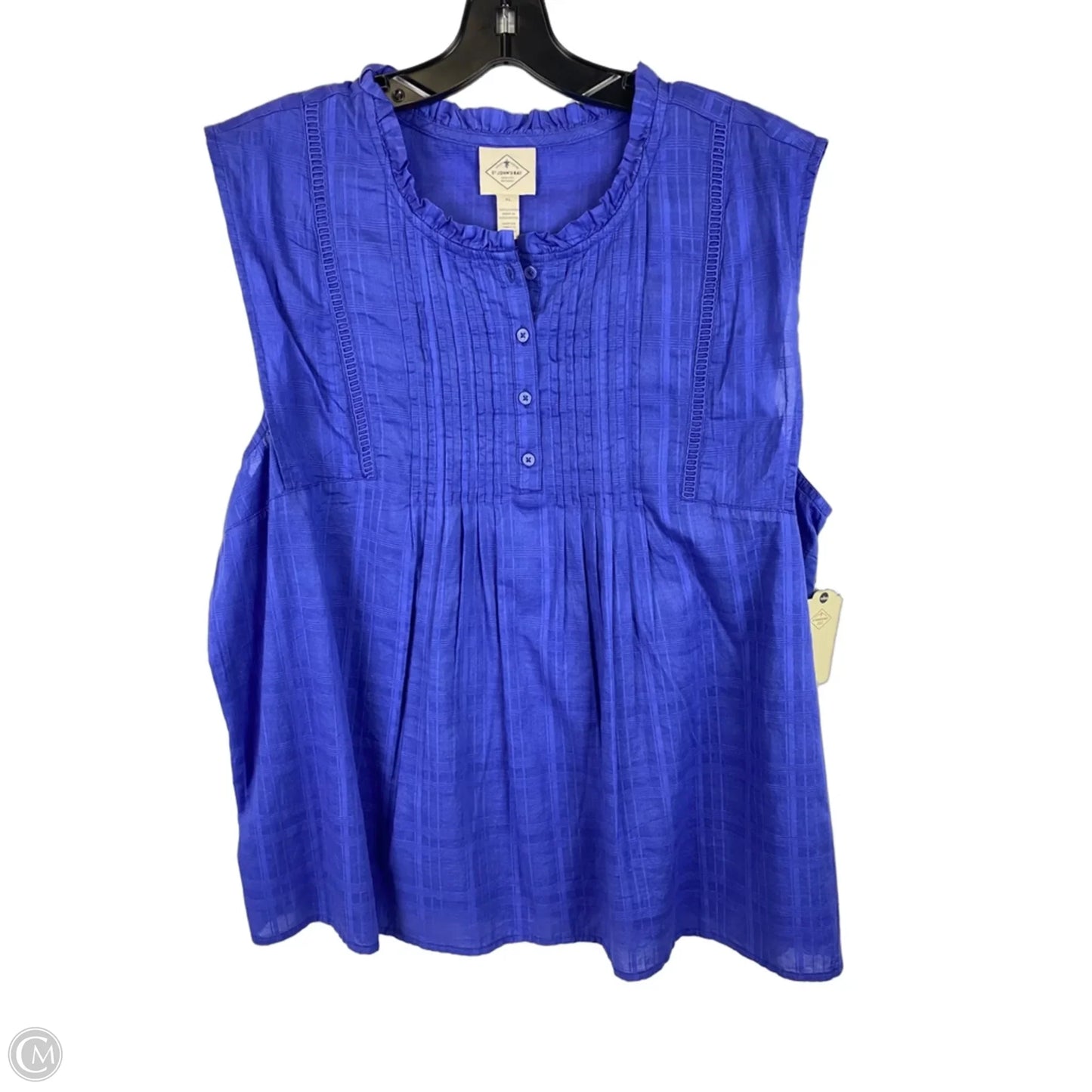Top Short Sleeve By St Johns Bay In Blue, Size: Xl
