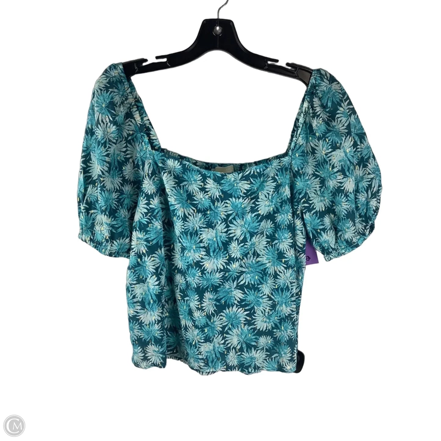 Top Short Sleeve By Michael By Michael Kors In Blue, Size: L
