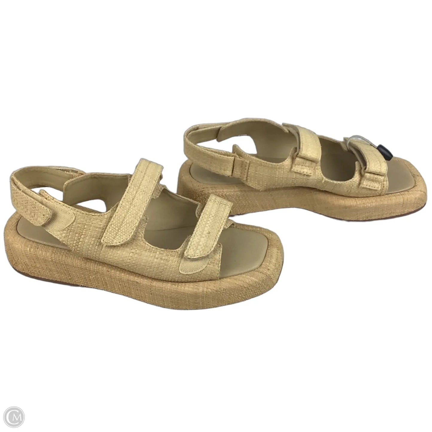 Sandals Heels Platform By Loeffler Randall In Tan, Size: 10