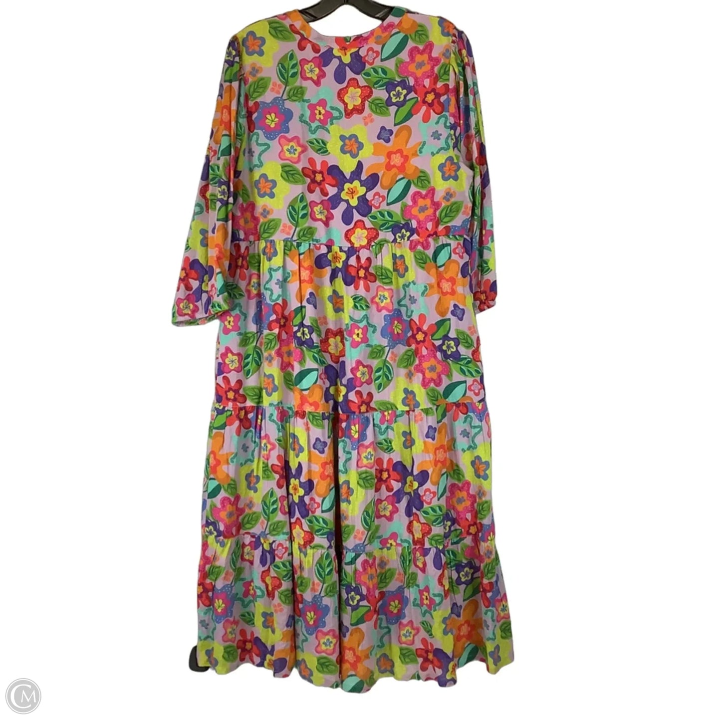 Dress Casual Maxi By Cmc In Floral Print, Size: L