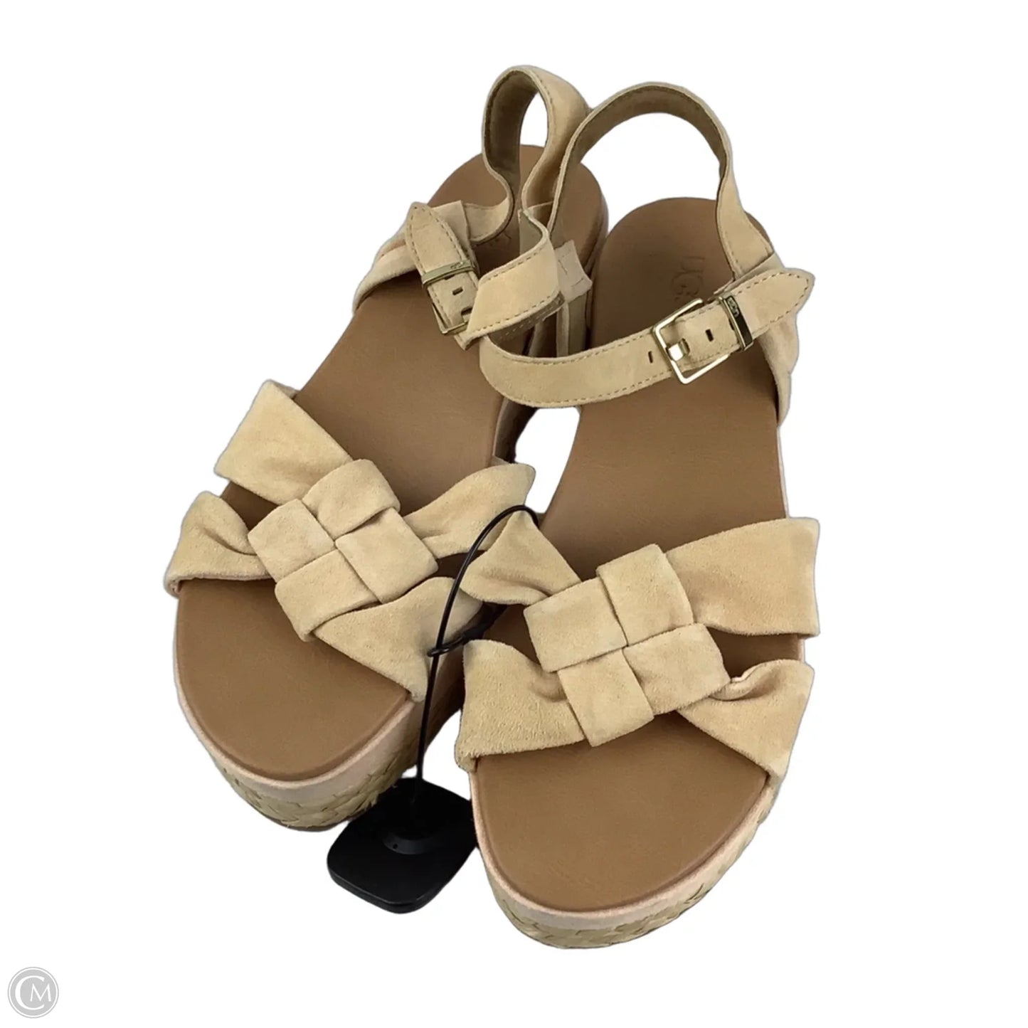 Sandals Designer By Ugg In Cream, Size: 10