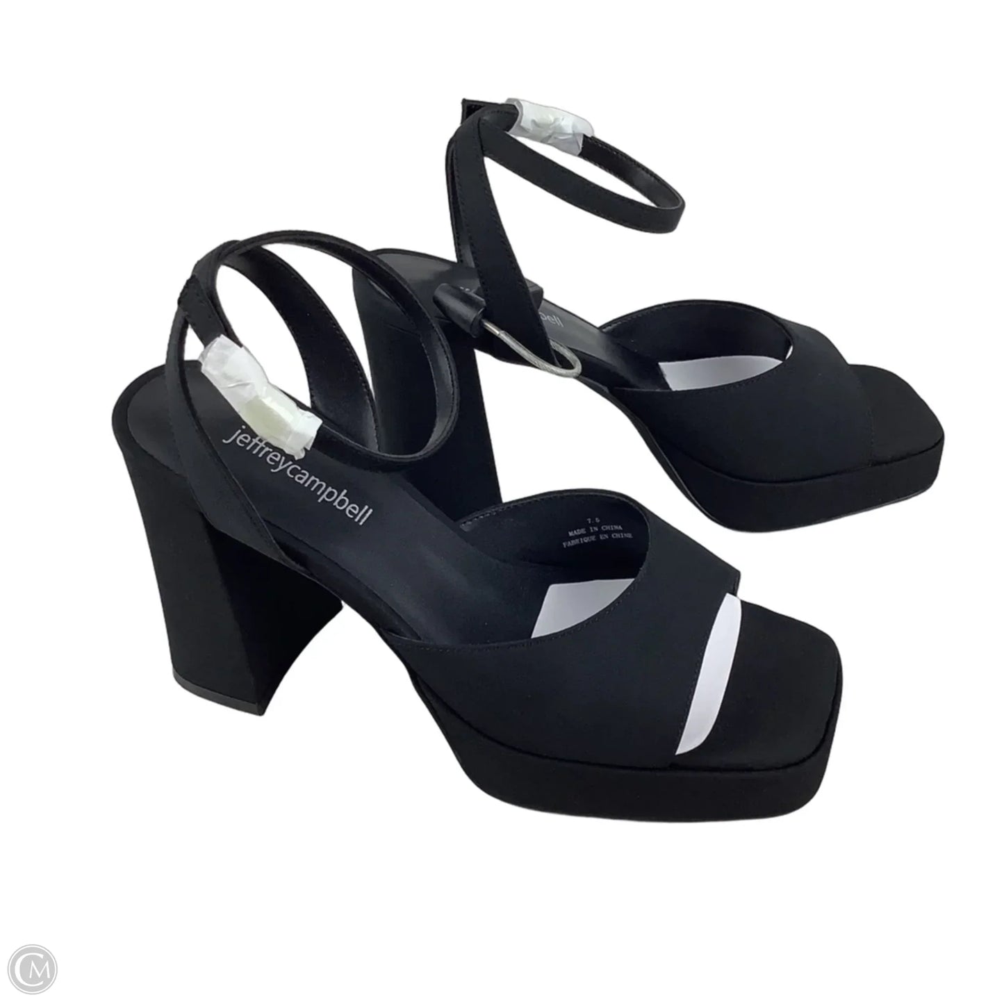 Sandals Heels Block By Jeffrey Campbell In Black, Size: 7.5