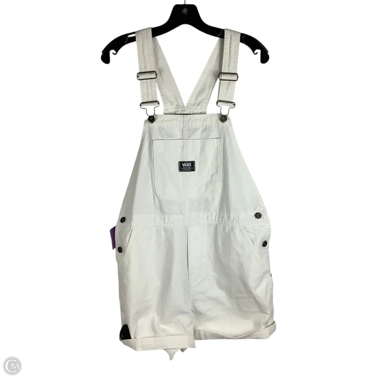 Shortalls By Vans In White Denim, Size: M