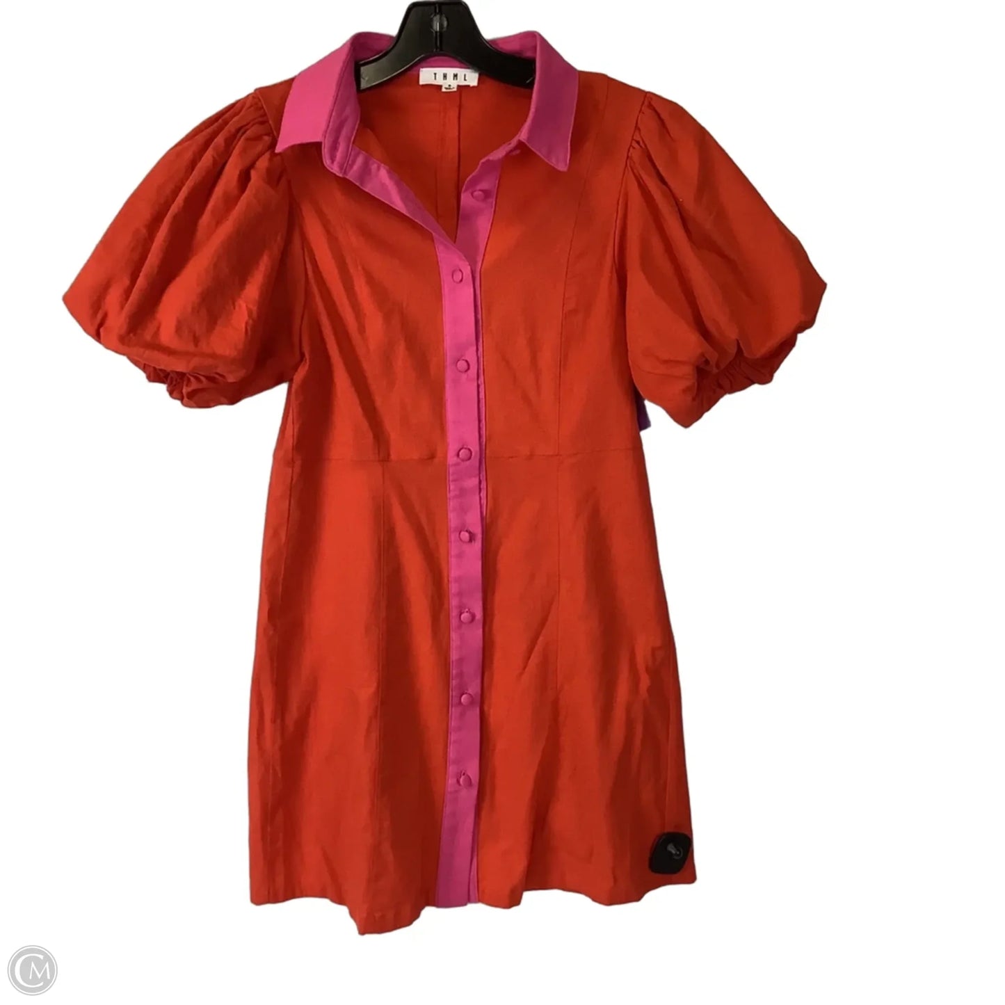 Dress Casual Short By Thml In Orange, Size: S