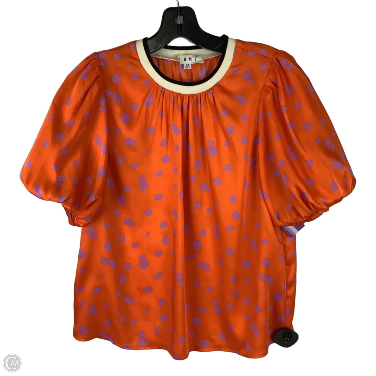 Top Short Sleeve By Thml In Orange, Size: Xs
