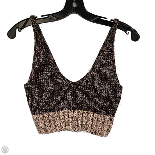 Top Sleeveless By Free People In Brown & Pink, Size: Xs