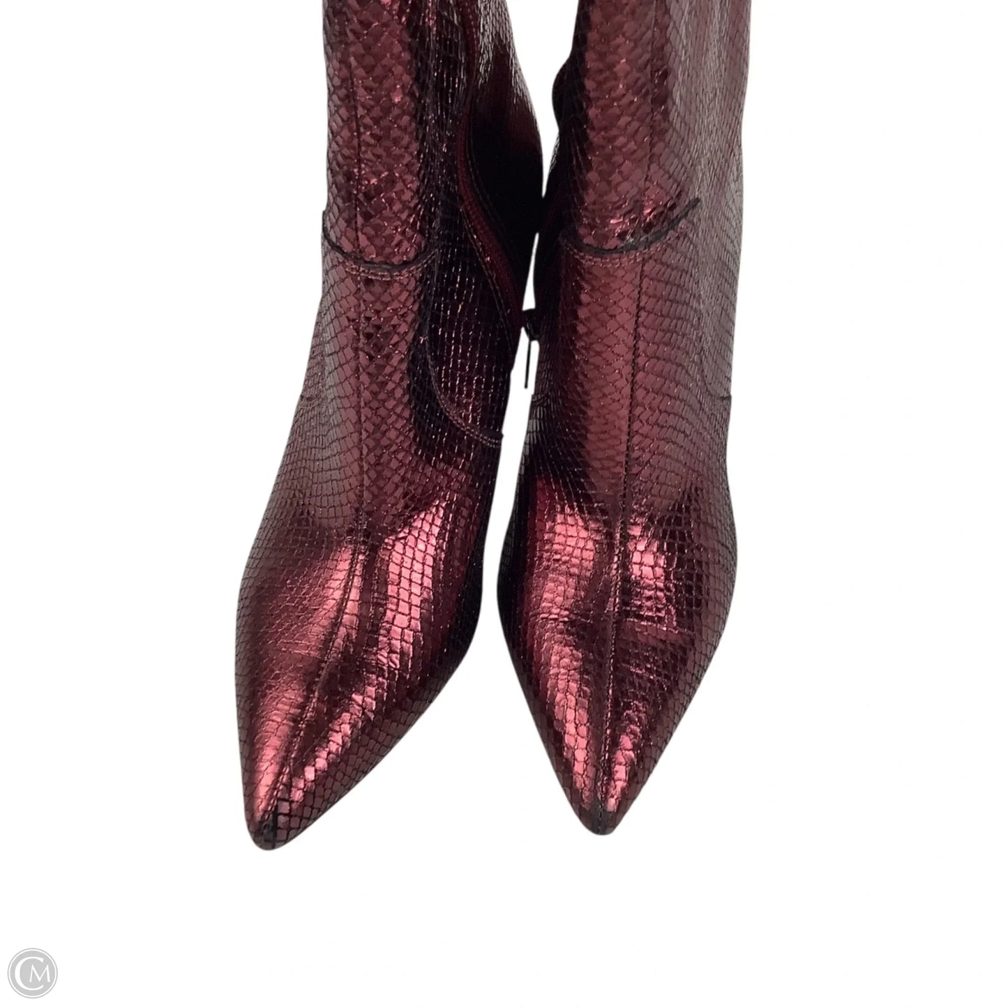 Boots Knee Heels By Marc Fisher In Red, Size: 7.5