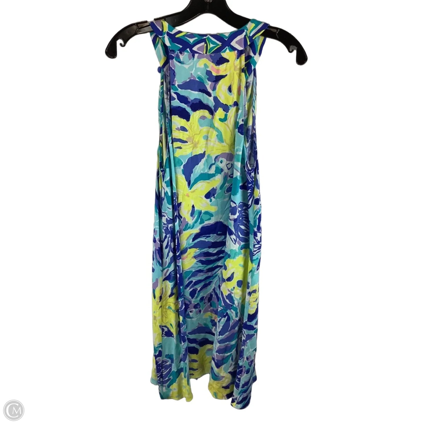 Dress Designer By Lilly Pulitzer In Blue & Yellow, Size: M