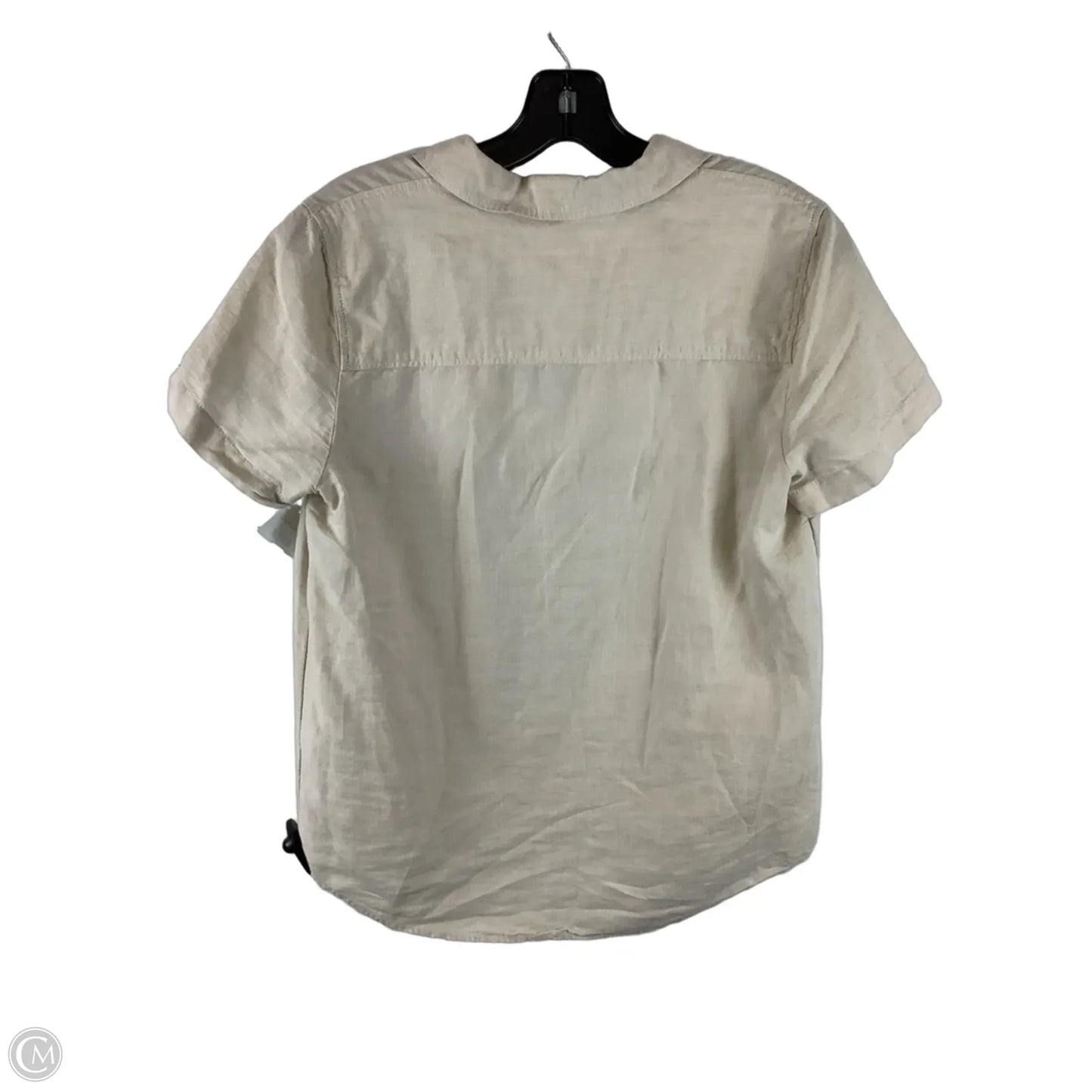 Top Short Sleeve By J. Crew In Cream, Size: Xs