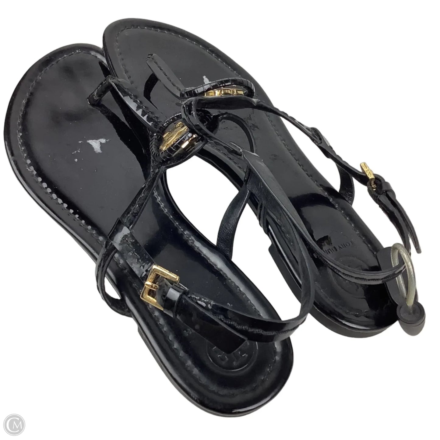 Sandals Designer By Tory Burch In Black, Size: 9