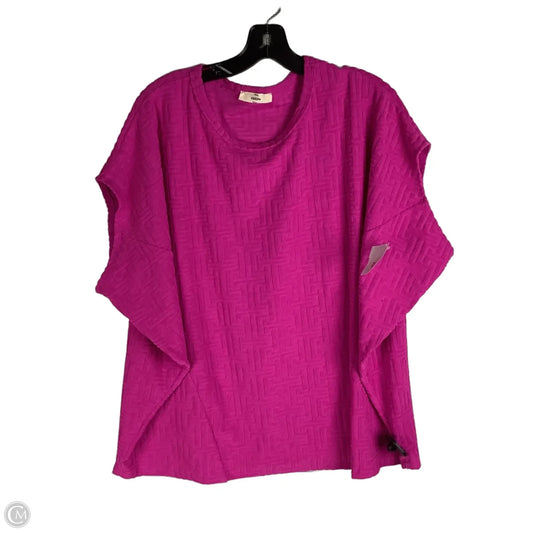 Top Short Sleeve By Entro In Pink, Size: M