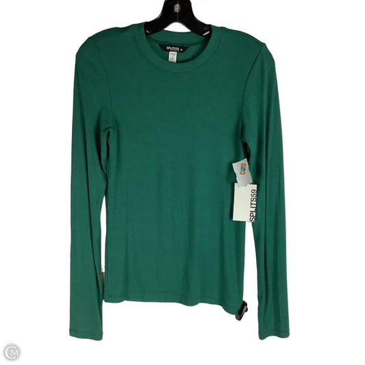 Top Long Sleeve By Splits59 In Green, Size: M