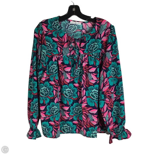 Top Long Sleeve By Michelle Mcdowell In Pink & Purple, Size: Estimated M