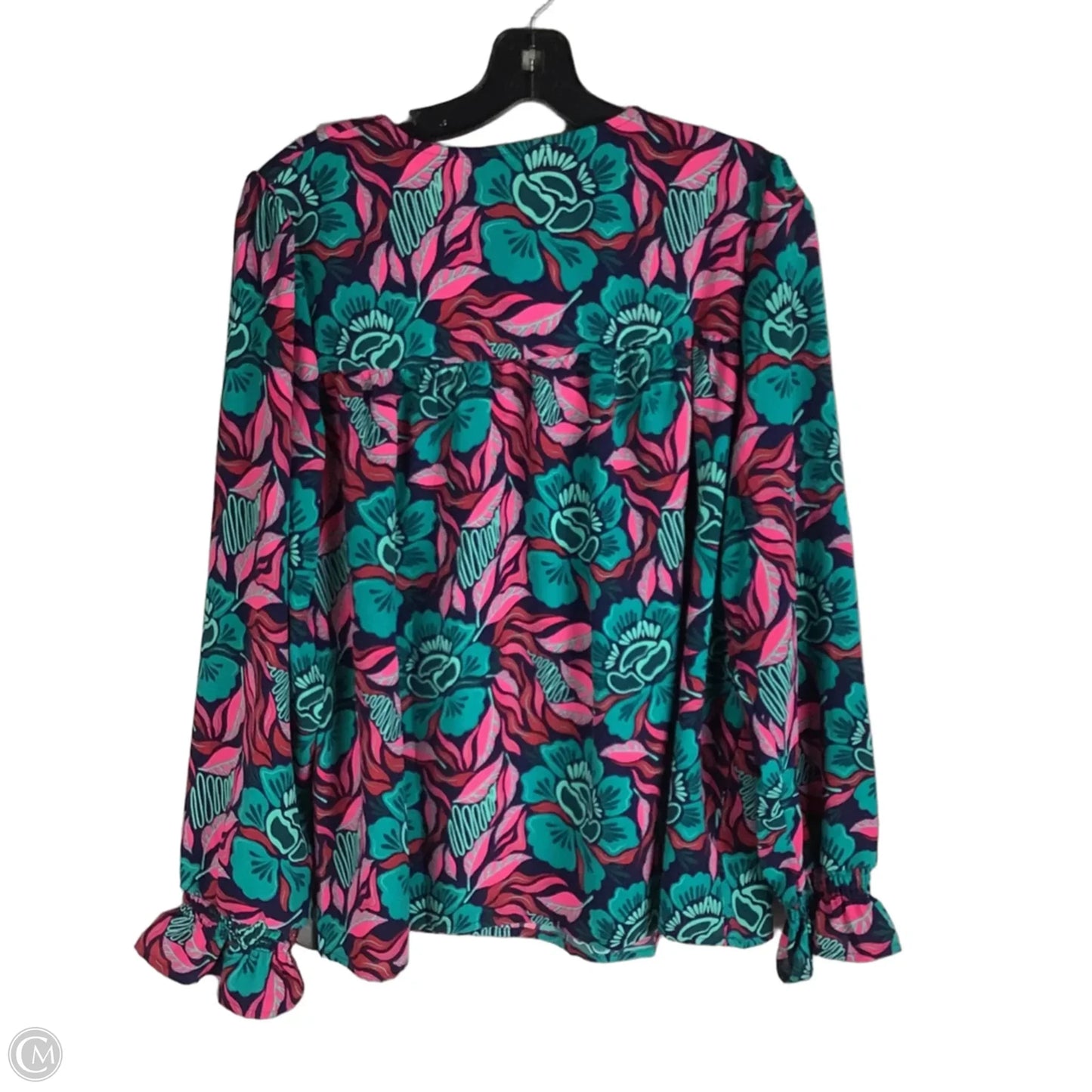 Top Long Sleeve By Michelle Mcdowell In Pink & Purple, Size: Estimated M