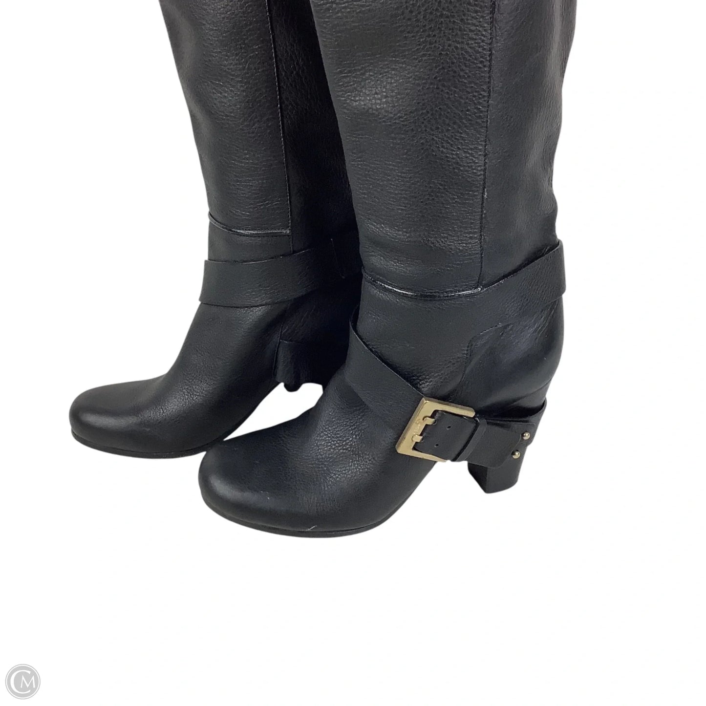 Boots Luxury Designer By Chloe In Black, Size: 38.5