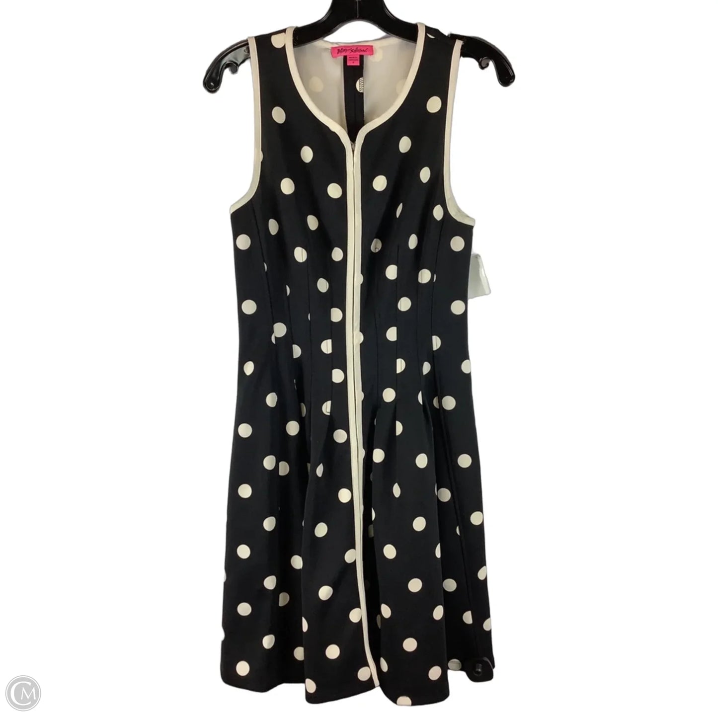 Dress Casual Short By Betsey Johnson In Polkadot Pattern, Size: 8