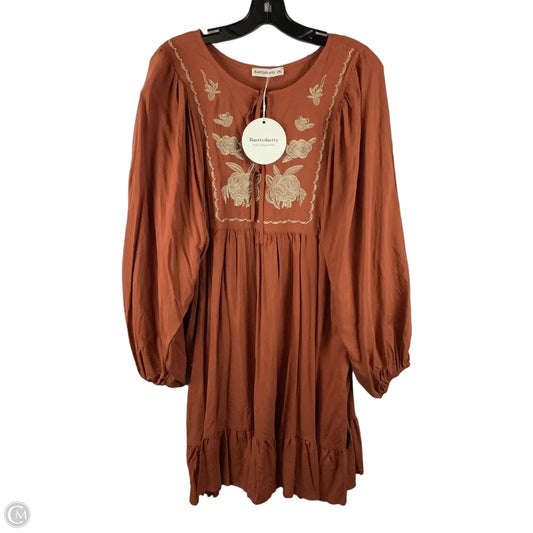 Dress Casual Short By Clothes Mentor In Orange, Size: 2x