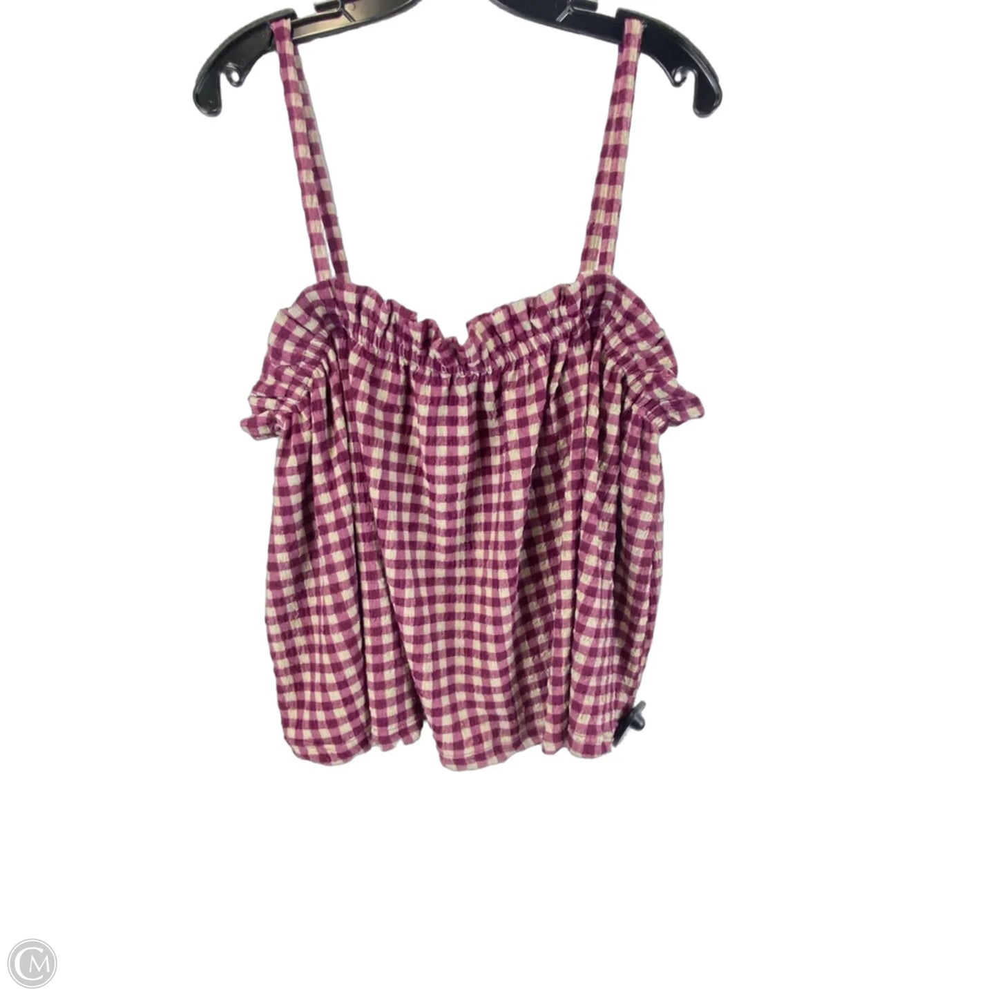 Top Sleeveless By Current Air In Purple, Size: L