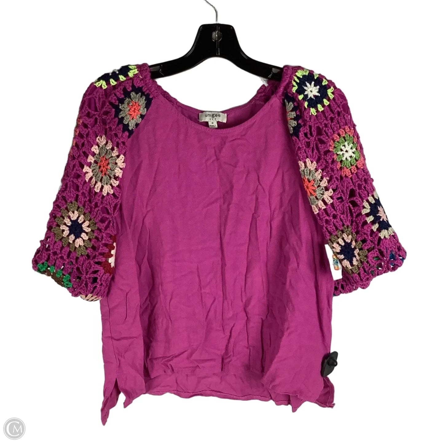 Top Short Sleeve By Umgee In Purple, Size: M