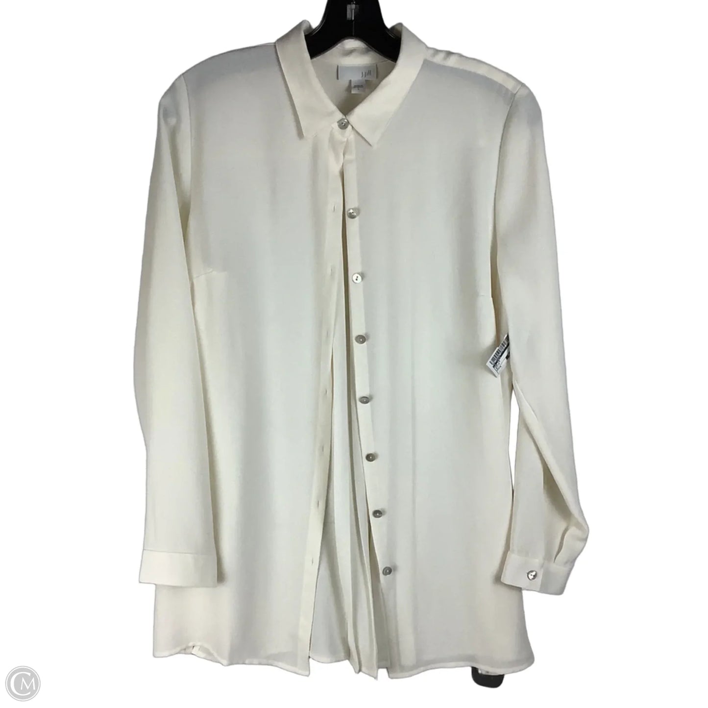 Top Long Sleeve By J. Crew In White, Size: S