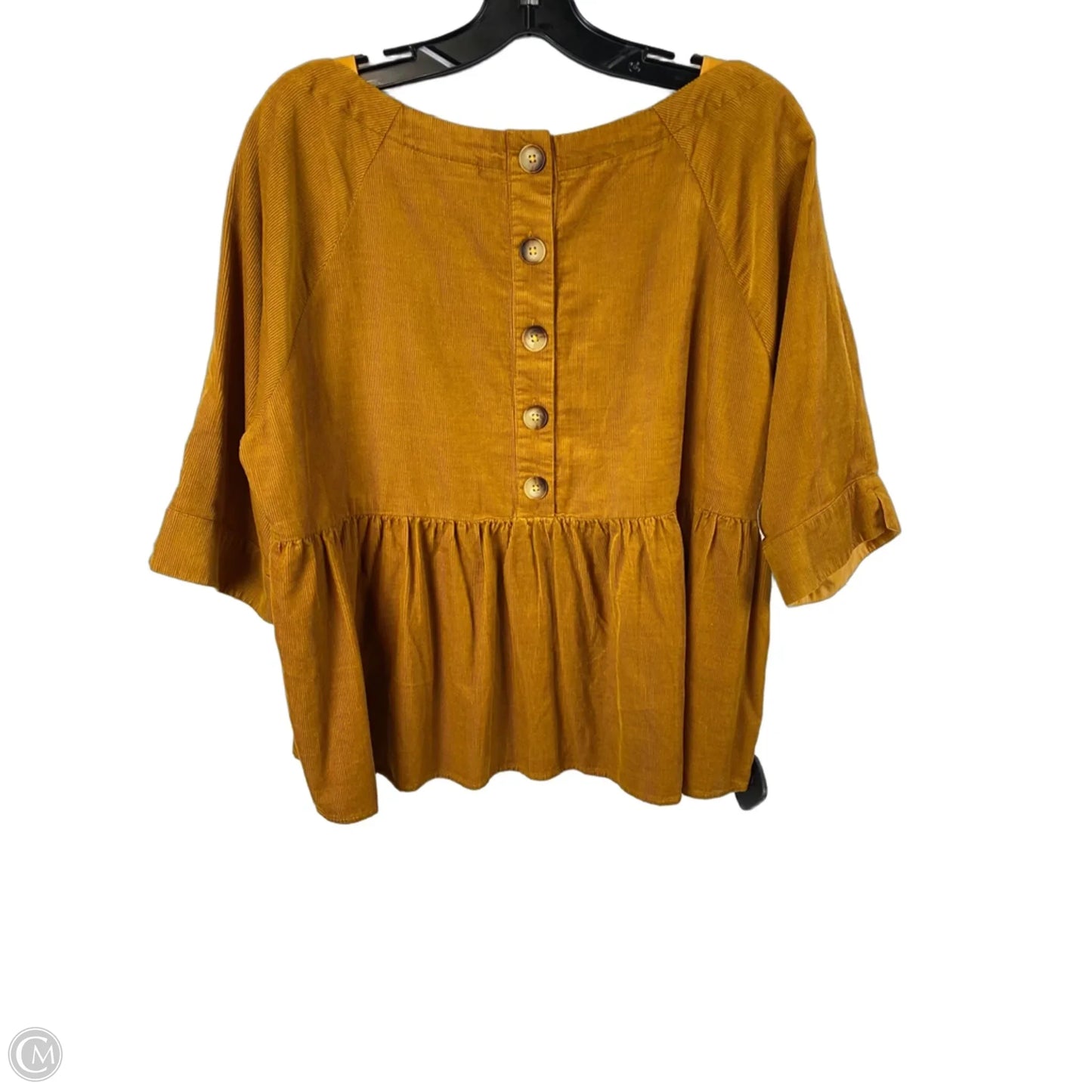 Top Short Sleeve By Maeve In Yellow, Size: Xs