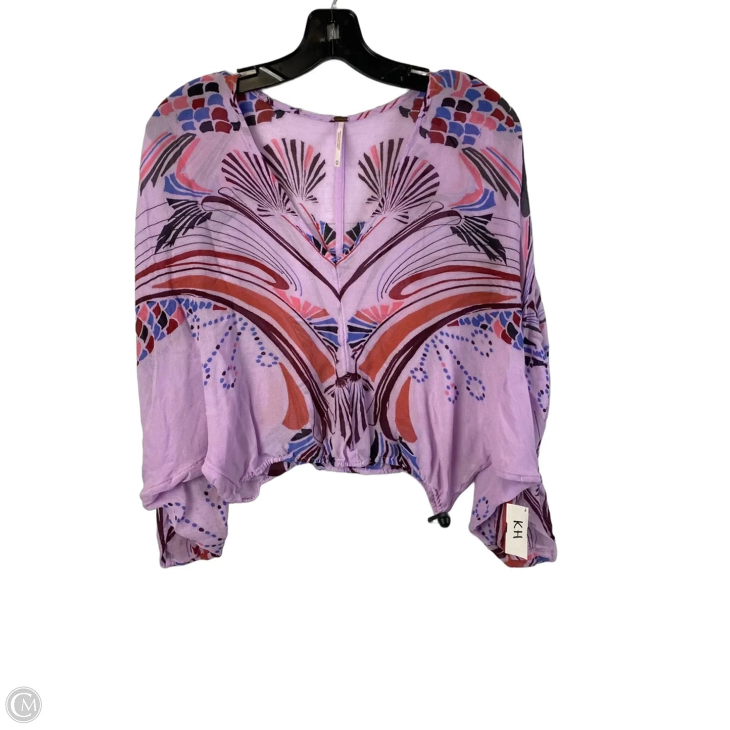 Top Long Sleeve By Free People In Purple, Size: Xs