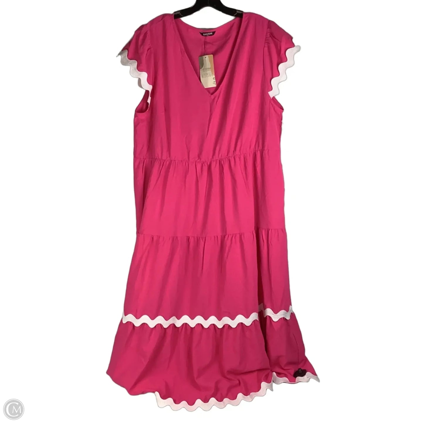 Dress Casual Maxi By Btfbm In Pink, Size: Xxl