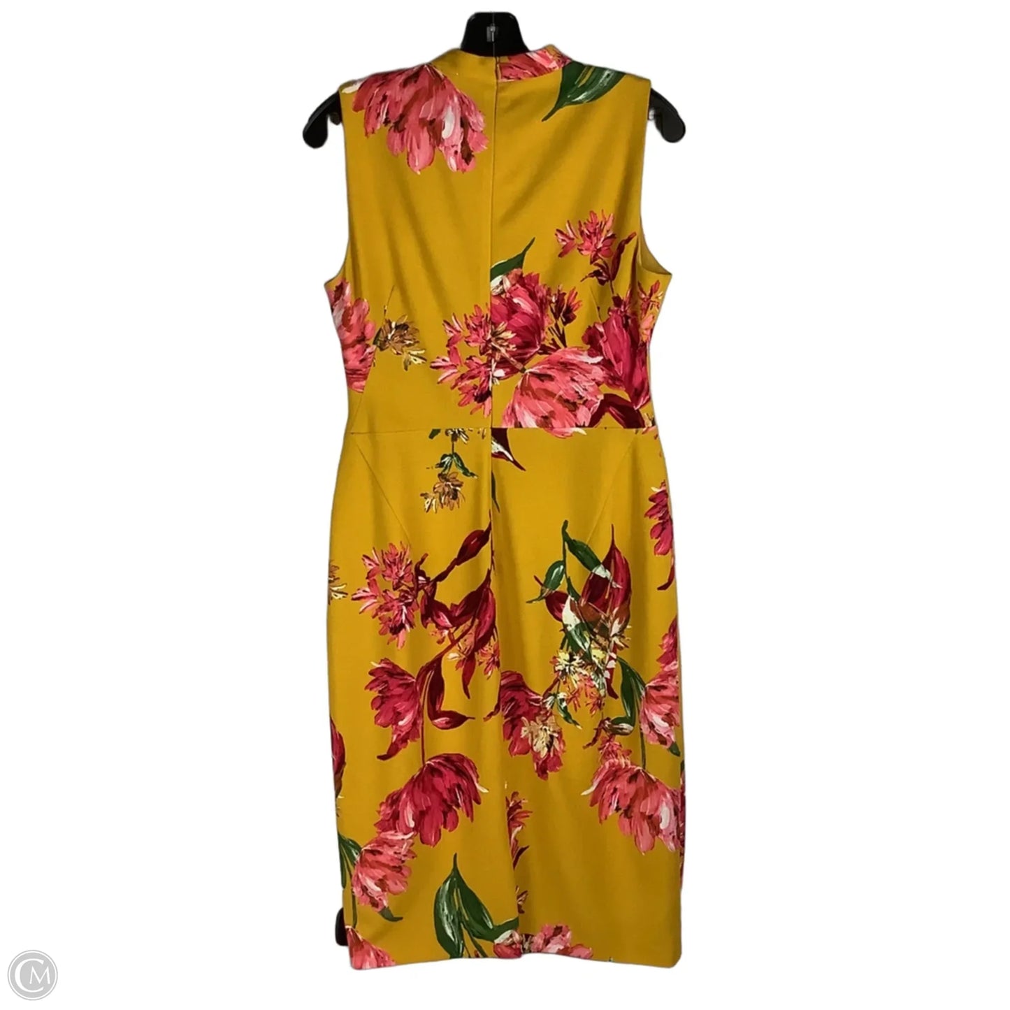 Dress Work By Maggy London In Yellow, Size: 8