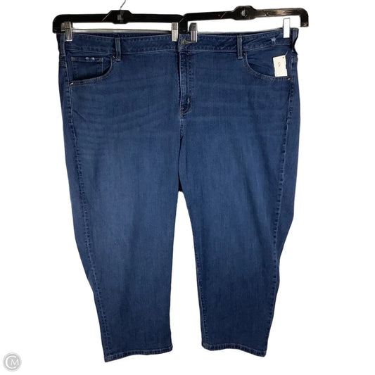 Jeans Straight By Lane Bryant In Blue, Size: 28W (3X/4X)