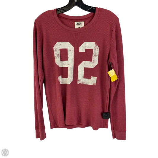 Top Long Sleeve By Anthropologie In Red, Size: S