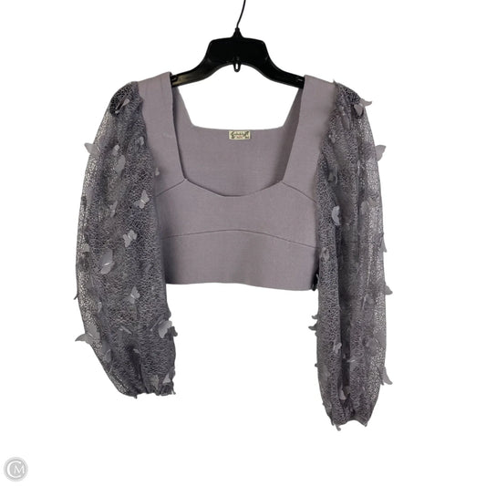 Top Long Sleeve By Free People In Purple, Size: L