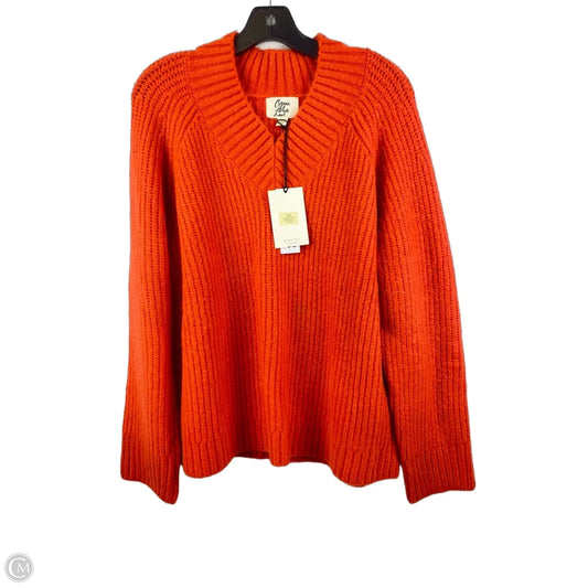 Sweater By Cosmic Blue Love In Orange, Size: M
