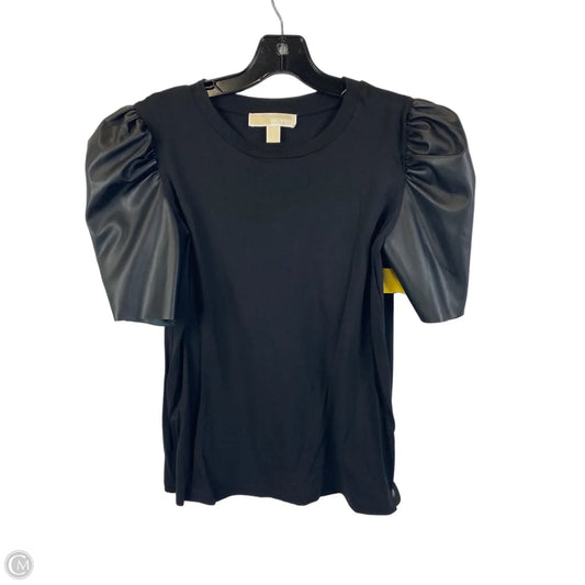 Top Short Sleeve By Michael By Michael Kors In Black, Size: S