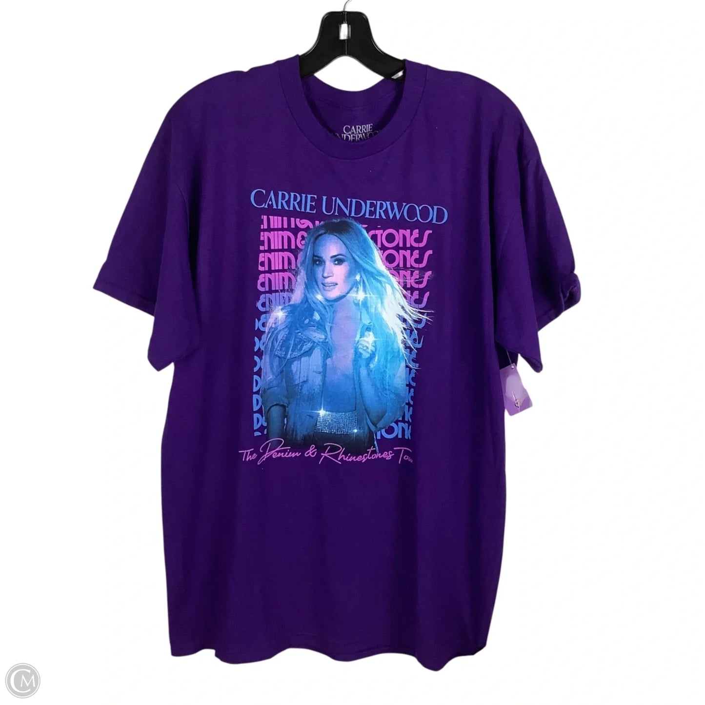 Top Short Sleeve By Clothes Mentor In Purple, Size: L