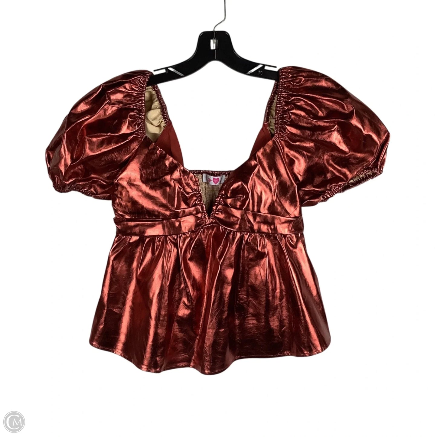 Top Short Sleeve By Buddy Love In Red, Size: M