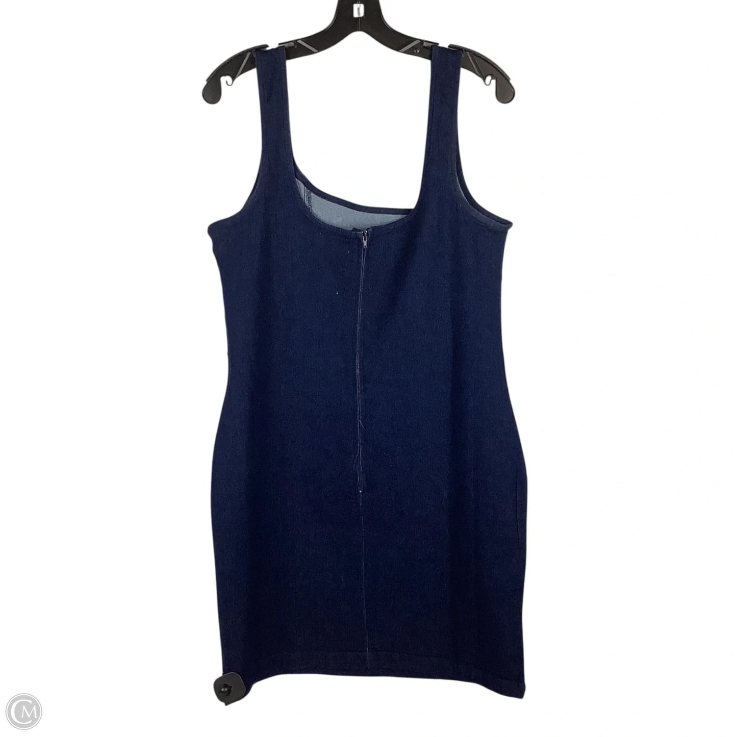 Dress Casual Short By Clothes Mentor In Blue Denim, Size: 1x