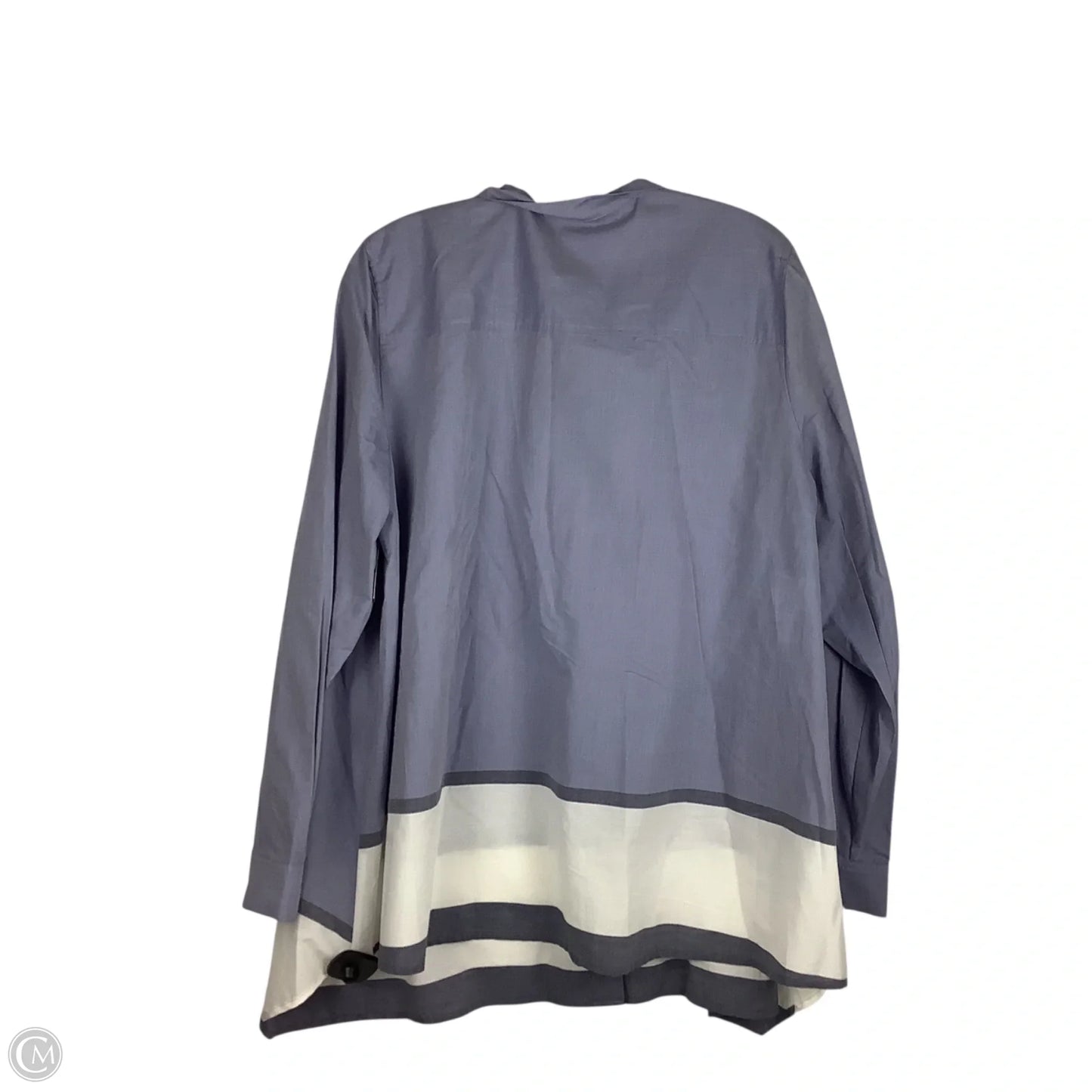 Top Long Sleeve By Anne Klein In Blue, Size: L