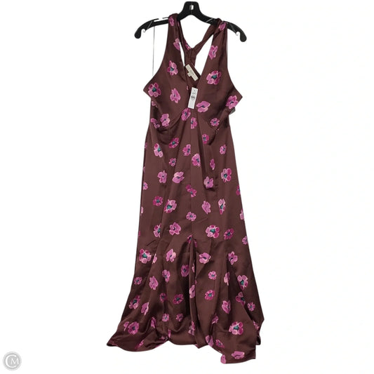 Dress Party Long By Loft In Maroon, Size: 10