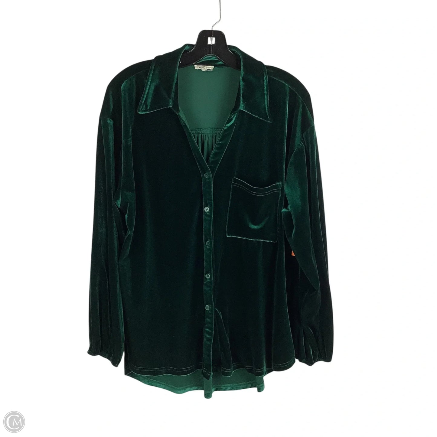 Top Long Sleeve By Jodifl In Green, Size: 1x