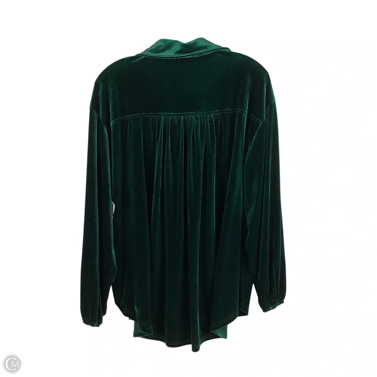 Top Long Sleeve By Jodifl In Green, Size: 1x