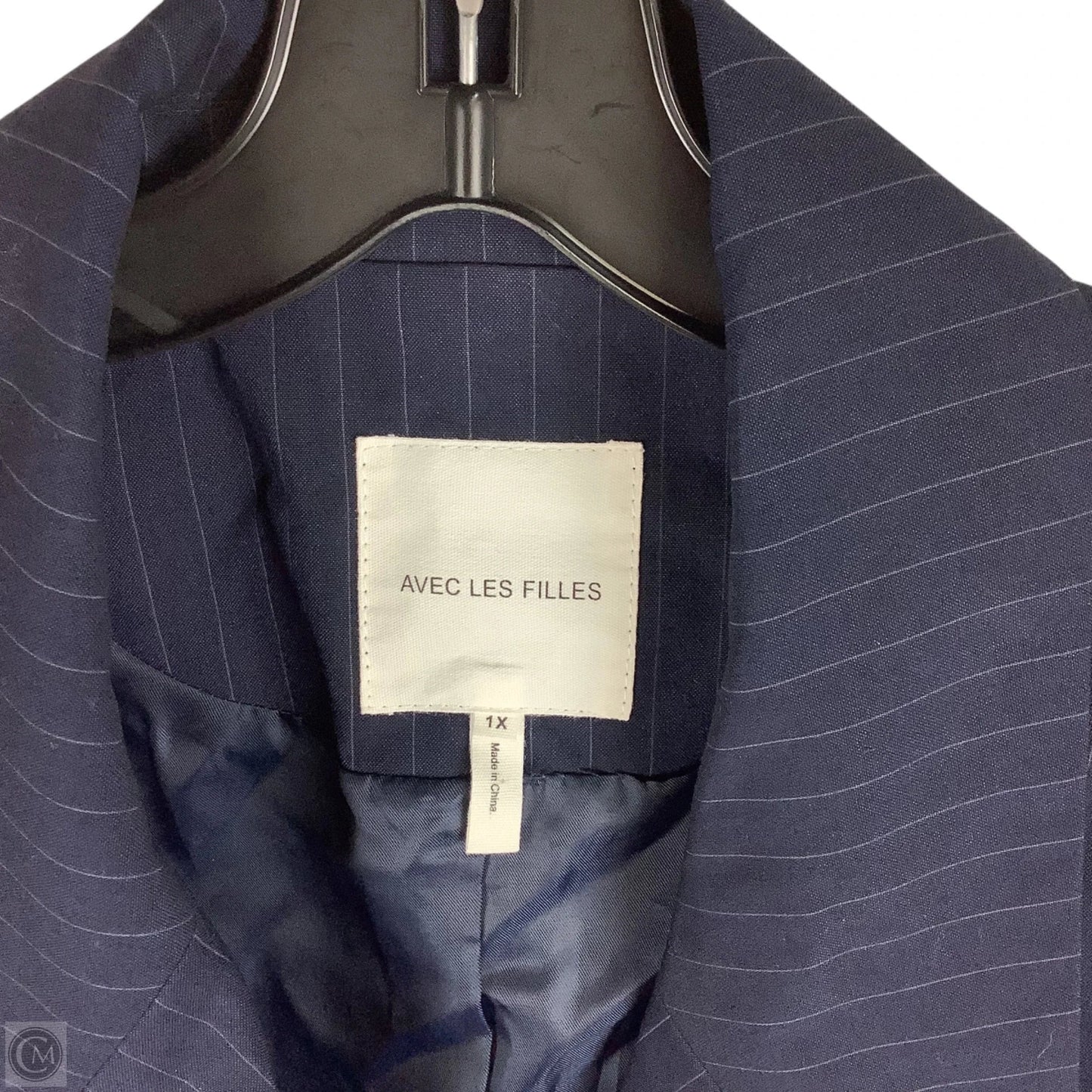 Blazer By Avec Les Filles In Navy, Size: 1x