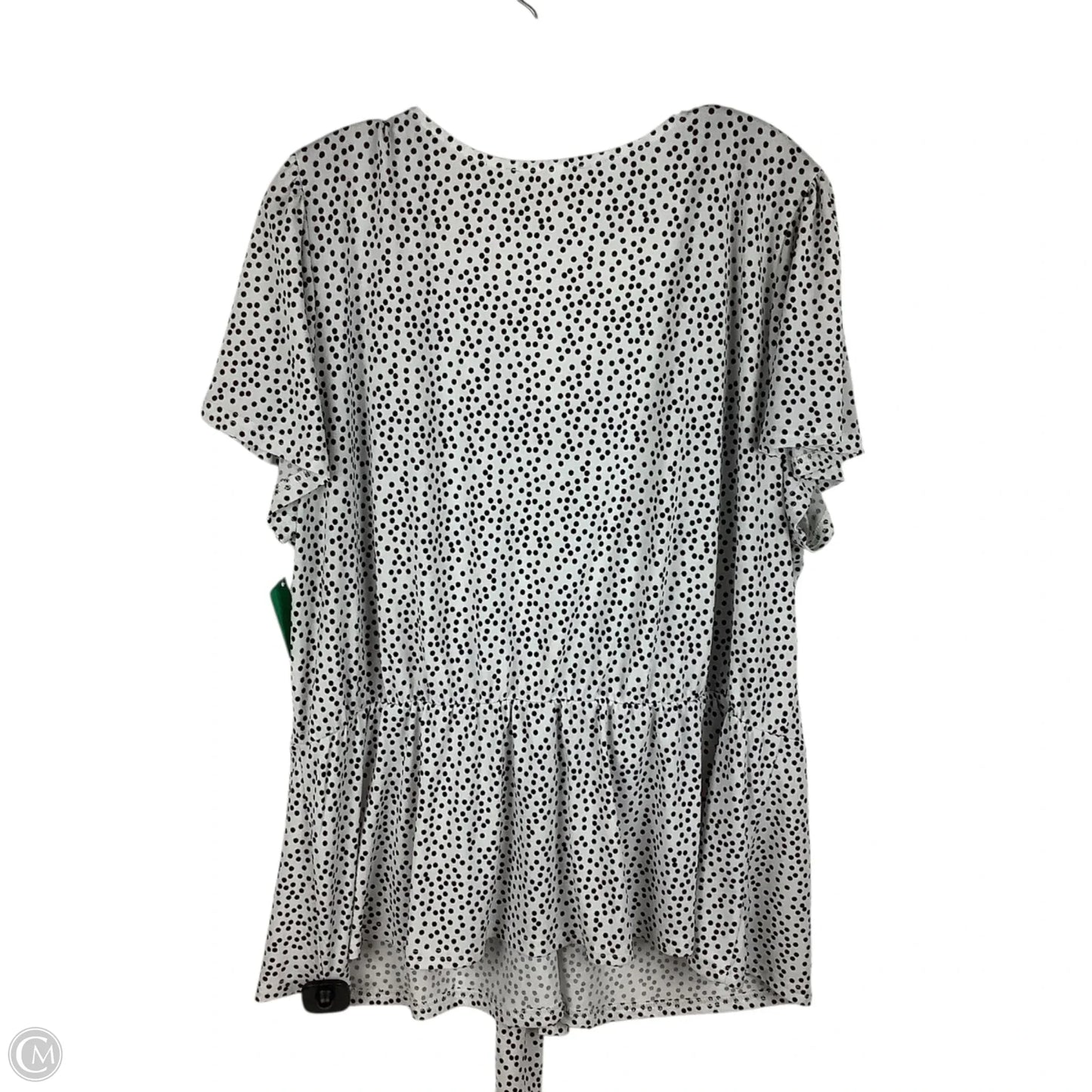 Top Short Sleeve By Clothes Mentor In Polkadot Pattern, Size: Xl