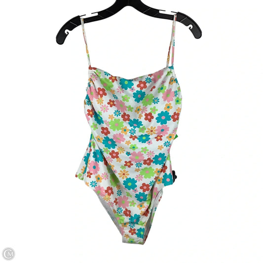 Swimsuit By Clothes Mentor In Floral Print, Size: Xl