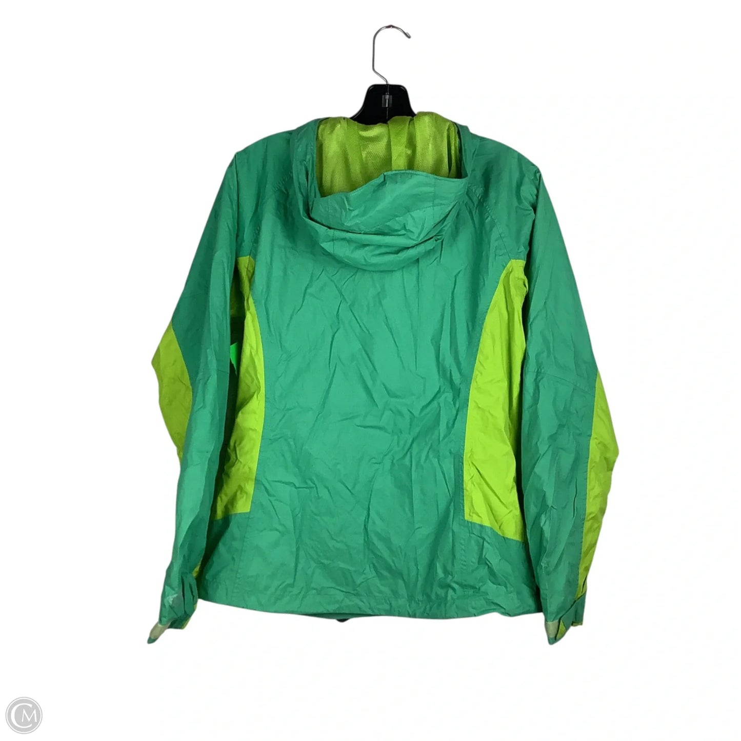 Jacket Windbreaker By Columbia In Green, Size: M