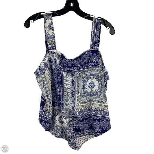 Top Sleeveless By Rachel Zoe In Blue, Size: L