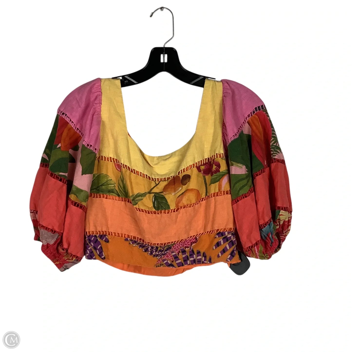 Top Short Sleeve By Farm Rio In Multi-colored, Size: L